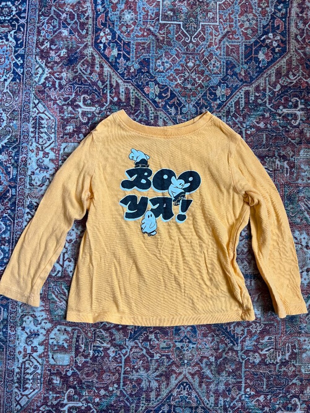 Long Sleeve Ghost Skateboard Tshirt - Old Navy - 3T